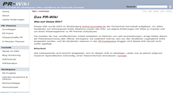 Desktop Screenshot of pr-wiki.de