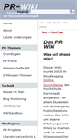 Mobile Screenshot of pr-wiki.de