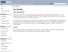 Tablet Screenshot of pr-wiki.de